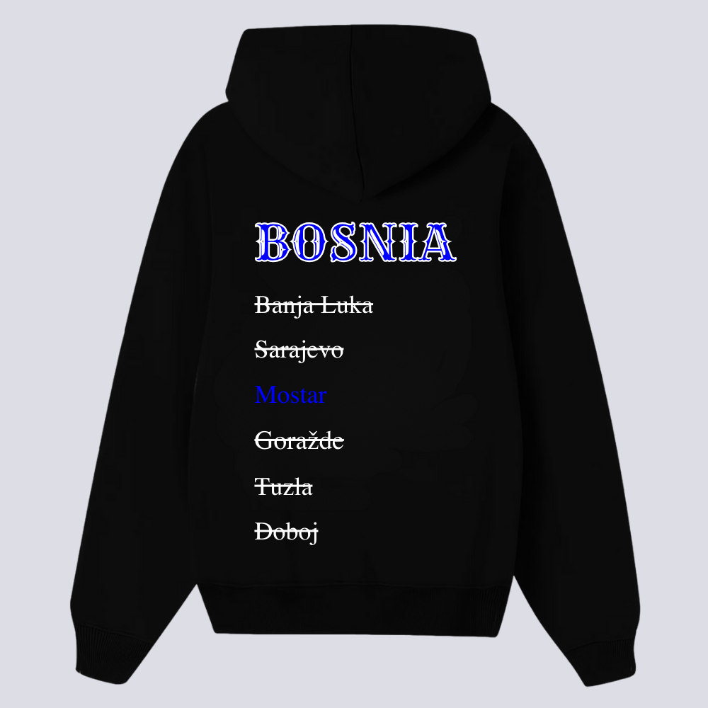 Sweat Villes de Bosnie - Personnalisé
